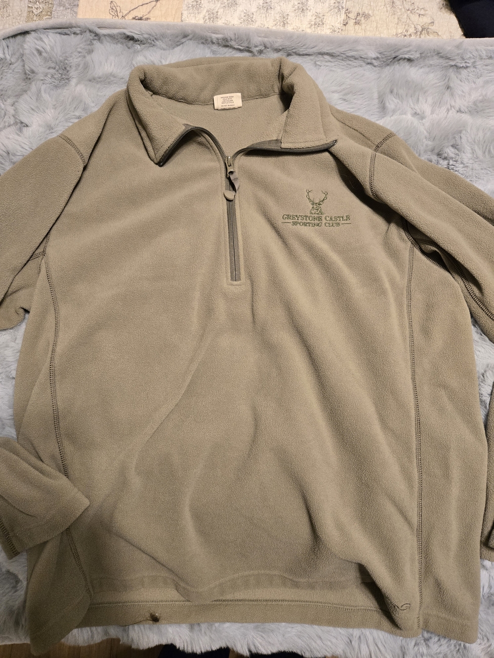 GameGuard Outdoors Greystone Castle Sporting Club Fleece Quarter Zip Pullover